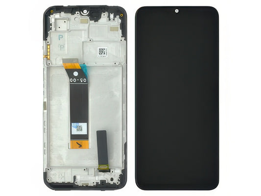 Lcd + Touch Screen + Frame + Switch Tasti Laterali Nero per Xiaomi Redmi 10 5G