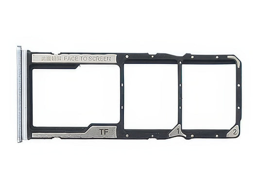 Sportello Dual Sim Card/SD Card Chrome Argento per Xiaomi Redmi 10A