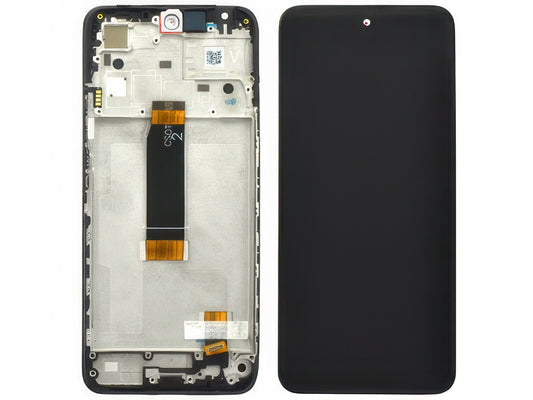 Lcd + Touch Screen + Frame + Switch Tasti Laterali Jade Black per Xiaomi Redmi 12 5G