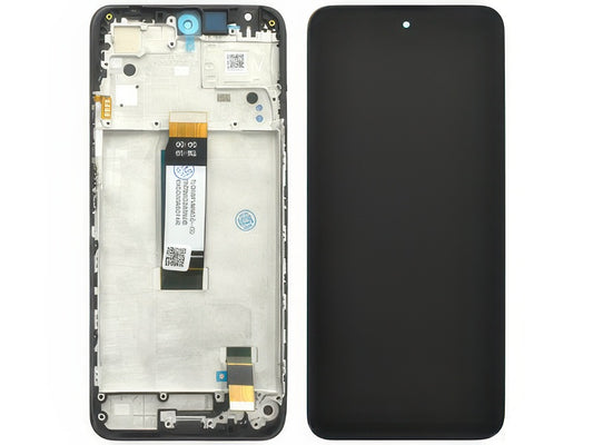 Lcd + Touch Screen + Frame + Switch Tasti Laterali Nero per Xiaomi Redmi 12 5G