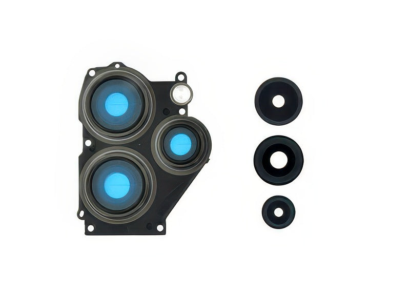 Cover Camera + Vetrino + Adesivi Nero per Xiaomi Redmi 12 5G