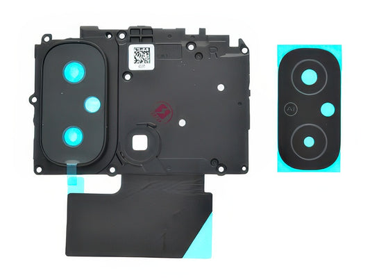 Cover Camera + Vetrino + Adesivi Nero per Xiaomi Redmi 12C
