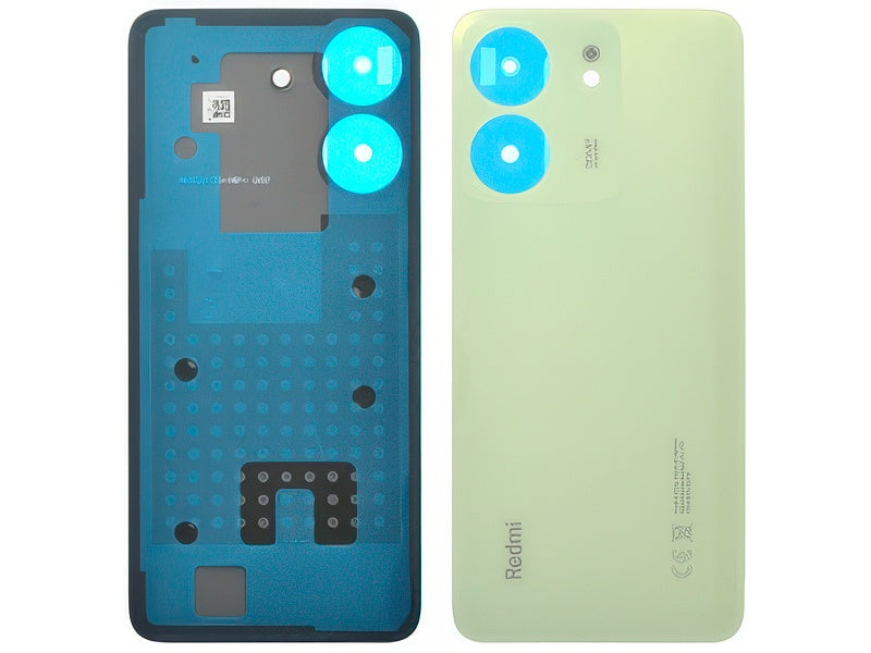 Cover Batteria + Adesivi Clover Verde per Xiaomi Redmi 13C 4G