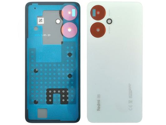 Cover Batteria + Adesivi Glacier Bianco per Xiaomi Redmi 13C 4G