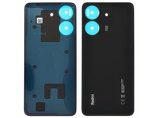 Cover Batteria + Adesivi Midnight Nero per Xiaomi Redmi 13C 4G