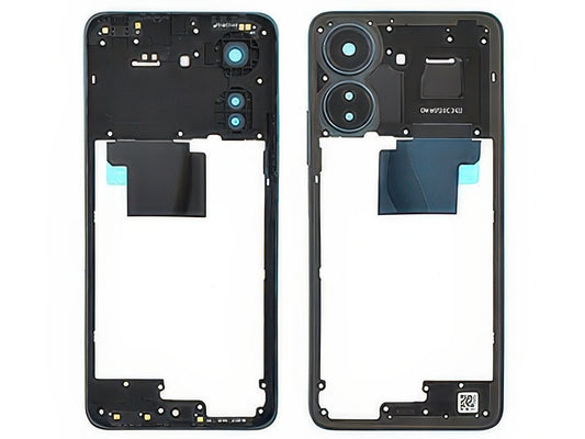 Cover Posteriore + Vetrino Camera + Tasti Volume Navy Blu per Xiaomi Redmi 13C 4G