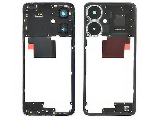 Cover Posteriore + Antenna NFC + Vetrino Camera + Tasti Volume Startrail Argento per Xiaomi Redmi 13C 5G