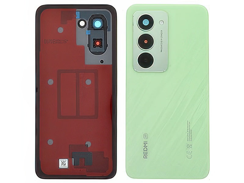 Cover Batteria + Vetrino Camera + Adesivi Ripple Verde per Xiaomi Redmi 15 5G
