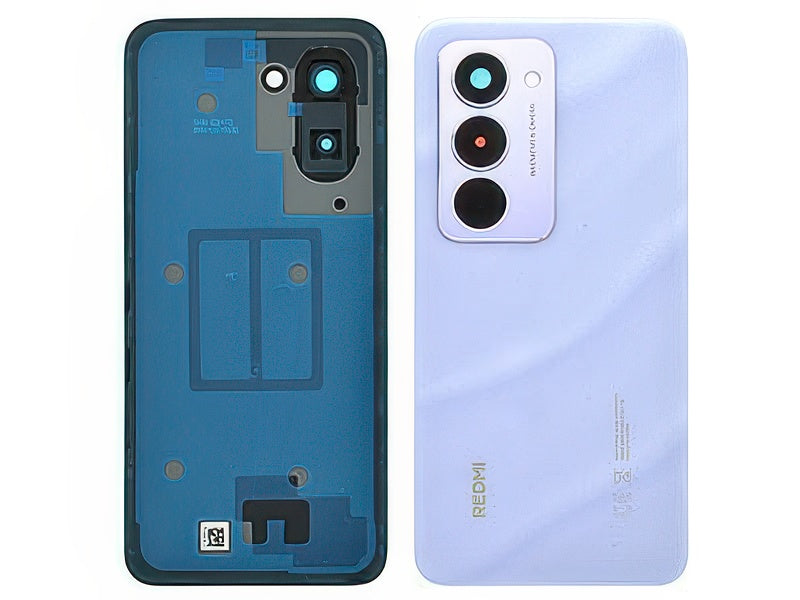 Cover Batteria + Vetrino Camera + Adesivi Sandy Viola per Xiaomi Redmi 15 4G