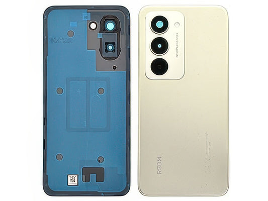 Cover Batteria + Vetrino Camera + Adesivi Titan Grigio per Xiaomi Redmi 15 4G