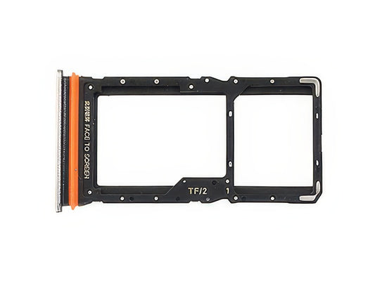 Sportello Dual Sim Card + Alloggio Titan Grigio per Xiaomi Redmi 15 4G