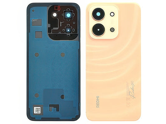 Cover Batteria + Vetrino Camera + Adesivi Twilight Arancione per Xiaomi Redmi 15C 4G