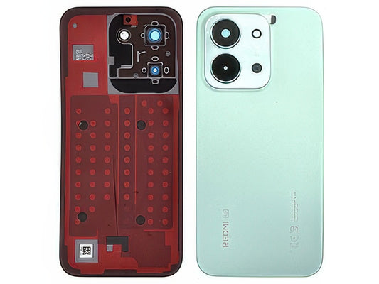 Cover Batteria + Vetrino Camera + Adesivi Mint Green per Xiaomi Redmi 15C 5G