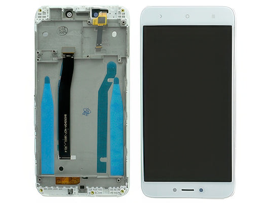 Lcd + Touch Screen + Frame Bianco per Xiaomi Redmi 4X
