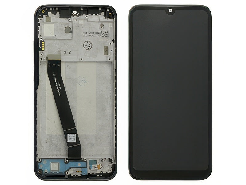 Lcd + Touch Screen + Frame + Tasti Laterali Nero per Xiaomi Redmi 7