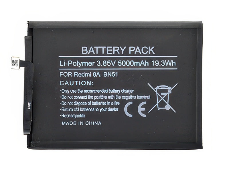 Batteria Litio 5000 mAh slim per Xiaomi Redmi 8