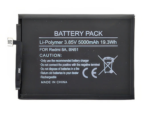 Batteria Litio 5000 mAh slim per Xiaomi Redmi 8