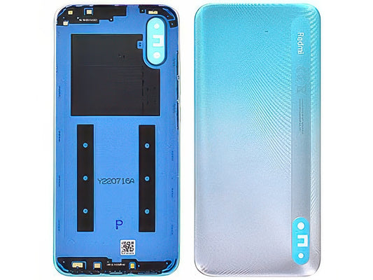 Cover Batteria + Tasti Laterali Argento Blu per Xiaomi Redmi 9A