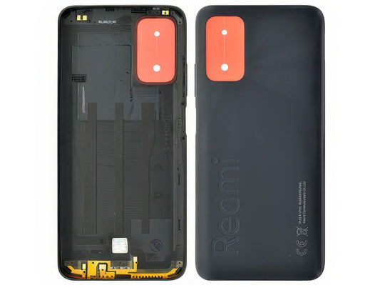 Cover Batteria + Tasti Volume Carbon Grigio per Xiaomi Redmi 9T