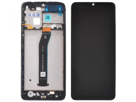 Lcd + Touch Screen + Frame + Switch Tasti Laterali Nero per Xiaomi Redmi A3 - Originale Service Pack