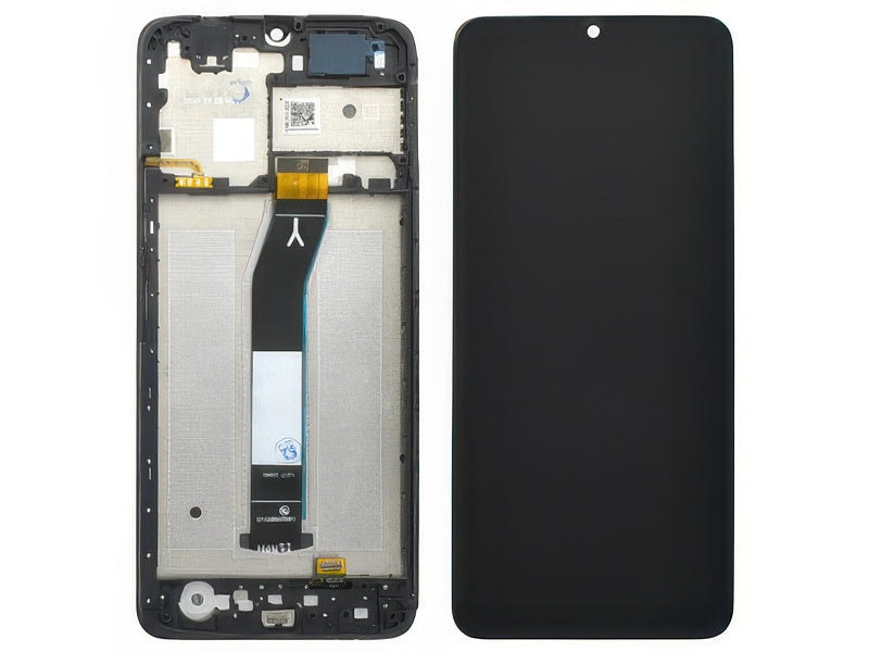 Lcd + Touch Screen + Frame + Switch Tasti Laterali Nero per Xiaomi Redmi A3 - Compatibile