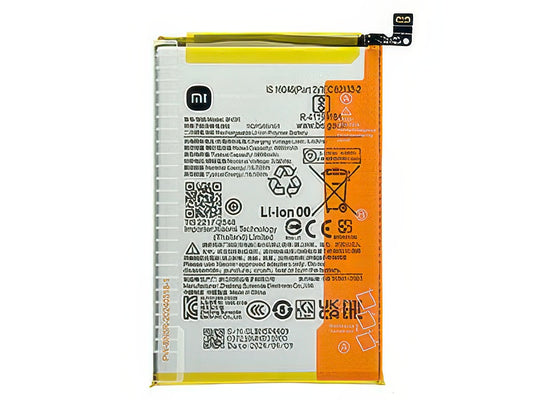 BN5R Batteria 5000 mAh + Adesivo per Xiaomi Redmi A3