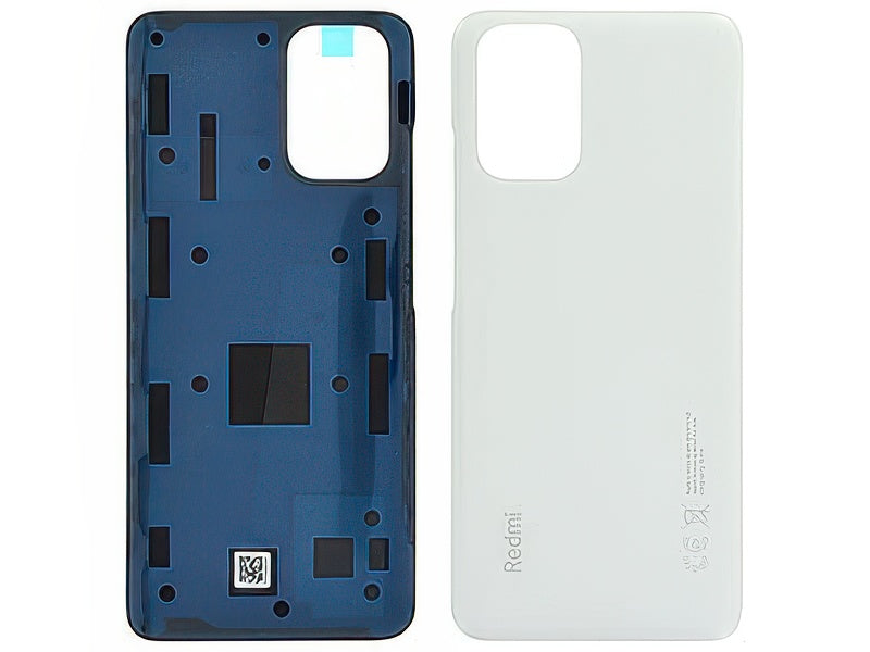 Cover Batteria + Adesivi Pebble Bianco per Xiaomi Redmi Note 10 4G