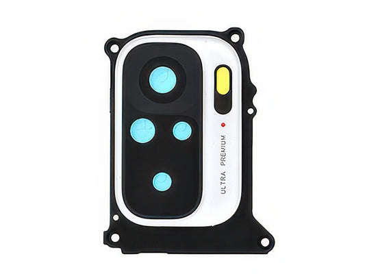 Cover Camera + Vetrino Pebble Bianco per Xiaomi Redmi Note 10 4G
