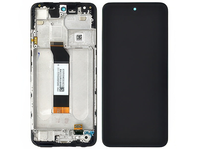 Lcd + Touchscreen + Frame + Switch Tasti Laterali Nero per Xiaomi Redmi Note 10 5G