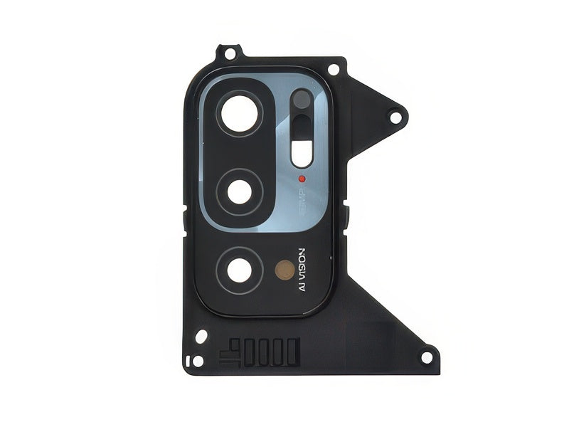 Cover Camera + Vetrino + Adesivi Graphite Grigio per Xiaomi Redmi Note 10 5G