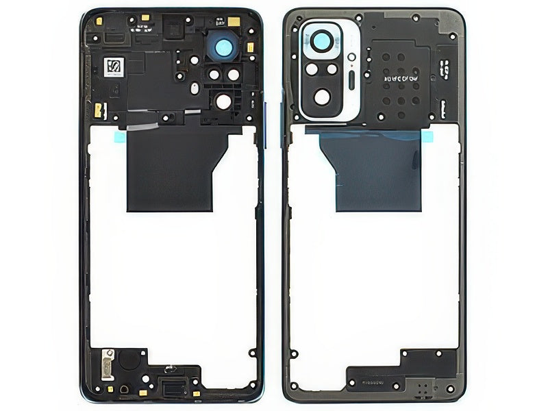 Cover Posteriore + Antenna NFC + Vetrino Camera + Tasti Volume Aurora Verde per Xiaomi Redmi Note 10 Pro 4G