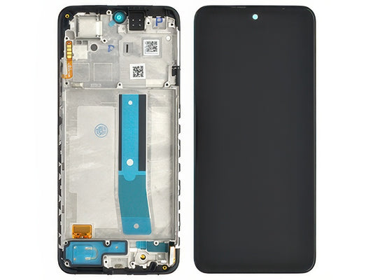 Lcd + Touch Screen + Frame + Switch Tasti Laterali Nero - Vers. 4G 2201117TY per Xiaomi Redmi Note 11