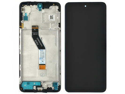 Lcd + Touch Screen + Frame + Switch Tasti Laterali Nero Vers. 5G per Xiaomi Redmi Note 11