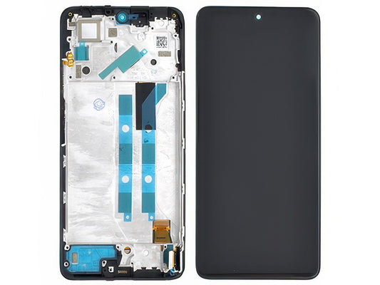 Lcd + Touchscreen + Frame + Switch Tasti Laterali Nero per Xiaomi Redmi Note 11 Pro - versione Xiaomi Poco X4 Pro 5G
