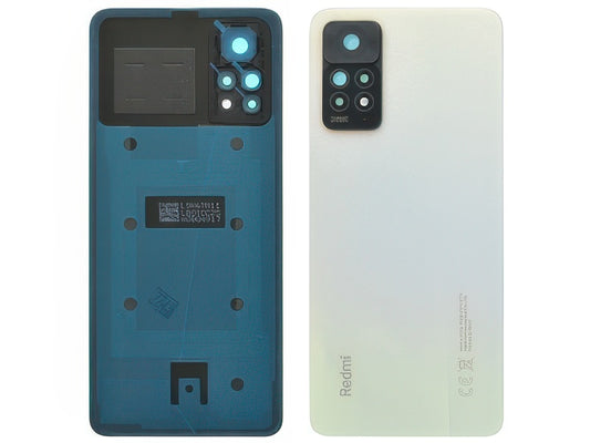 Cover Batteria + Vetrino Camera + Adesivi Star Blu per Xiaomi Redmi Note 11 Pro