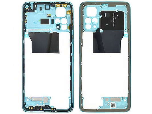 Cover Posteriore + Tasti Volume + Antenna NFC Star Blu per Xiaomi Redmi Note 11 Pro