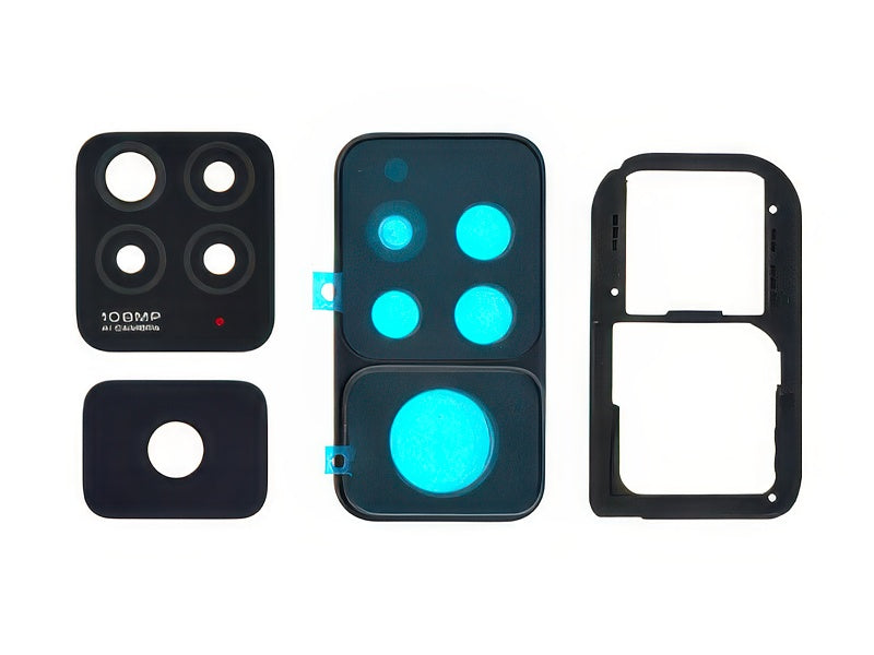 Cover Camera + Vetrino Nero per Xiaomi Redmi Note 11 Pro