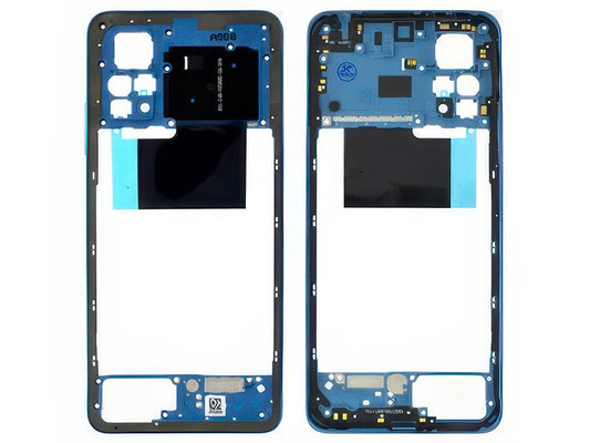 Cover Posteriore + Tasti Volume + Antenna NFC Atlantic Blu per Xiaomi Redmi Note 11 Pro 5G