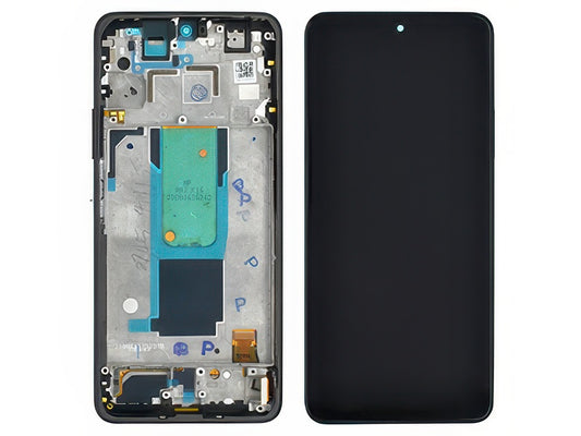 Lcd + Touch Screen + Frame + Tasti Volume Graphite Grigio per Xiaomi Redmi Note 11 Pro+ 5G - Compatibile
