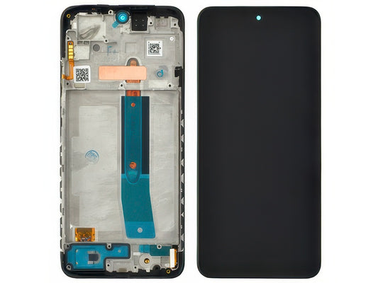 Lcd + Touchscreen + Frame + Switch Tasti Laterali Nero per Xiaomi Redmi Note 11S 4G - Compatibile
