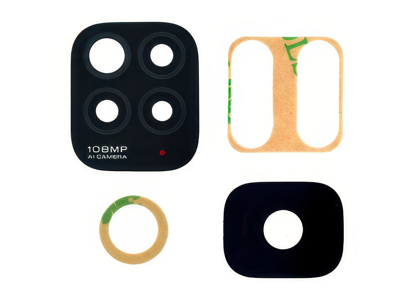 Vetrino Camera Posteriore + Adesivo Kit 2 pz per Xiaomi Redmi Note 11S 4G