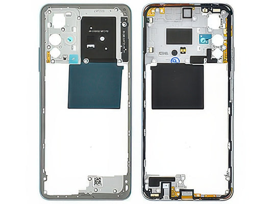 Cover Posteriore + Tasti Volume + Antenna NFC Pearl Bianco per Xiaomi Redmi Note 11S 5G