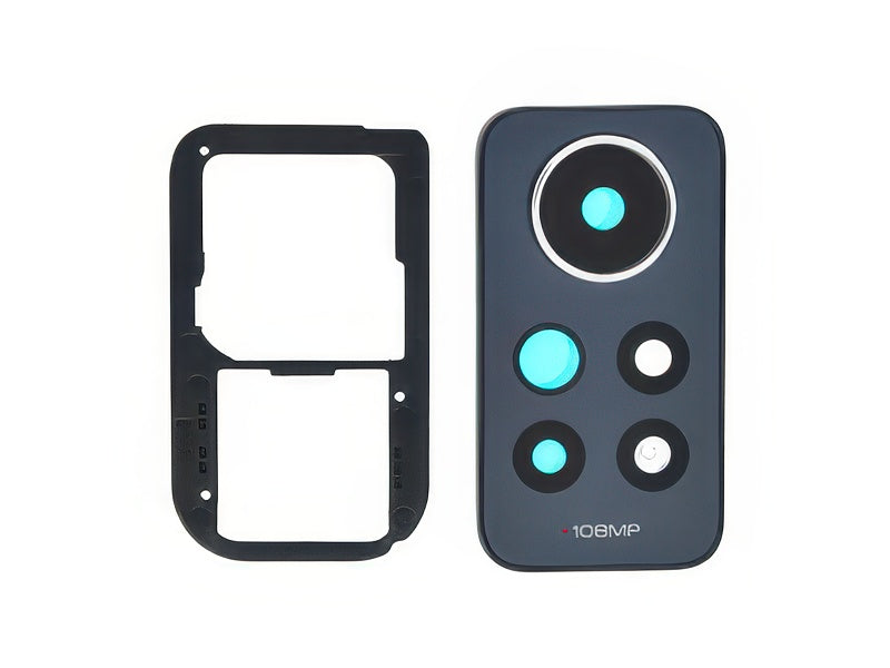 Cover Camera + Vetrino Graphite Grigio per Xiaomi Redmi Note 12 Pro 4G