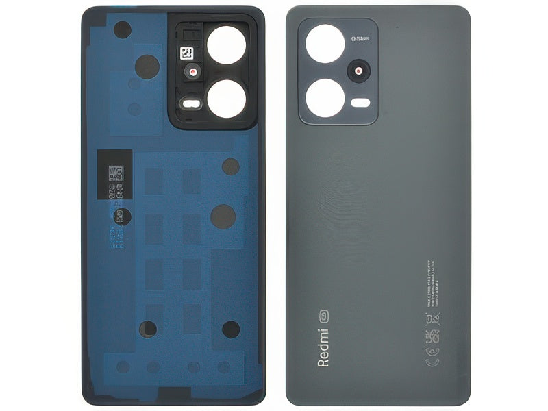Cover Batteria + Adesivi Midnight Nero per Xiaomi Redmi Note 12 Pro 5G