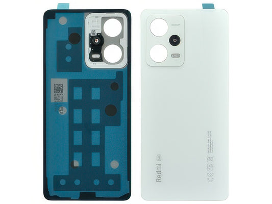 Cover Batteria + Adesivi Polar Bianco per Xiaomi Redmi Note 12 Pro 5G