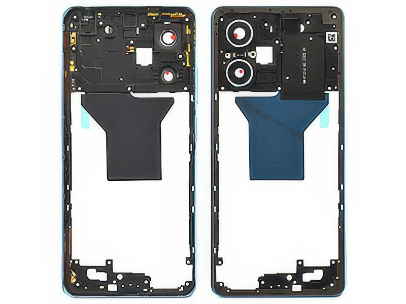 Cover Posteriore + Antenna NFC + Vetrino Camera + Tasti Volume Sky Blue per Xiaomi Redmi Note 12 Pro 5G