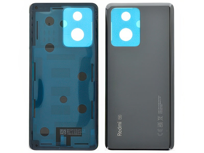Cover Batteria + Adesivi Midnight Nero per Xiaomi Redmi Note 12 Pro+ 5G