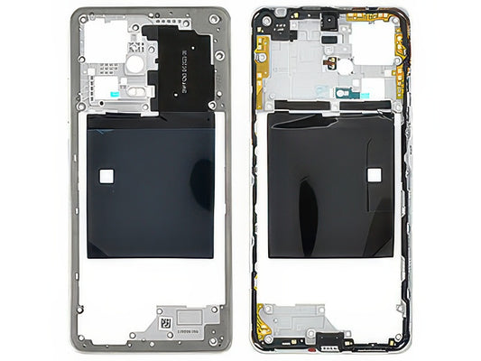 Cover Posteriore + Tasti Volume + Antenna NFC Polar Bianco per Xiaomi Redmi Note 12 Pro+ 5G