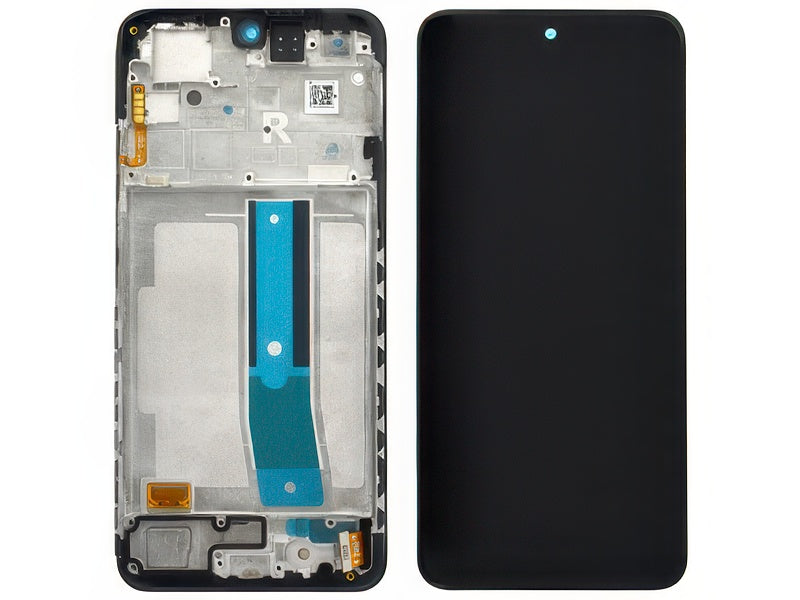 Lcd + Touch Screen + Frame + Switch Tasti Laterali Nero per Xiaomi Redmi Note 12s 4G