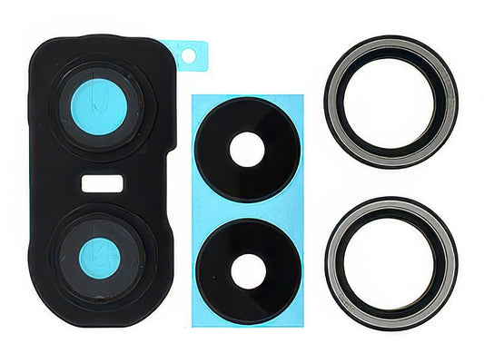 Cover Camera + Vetrino + Adesivi Midnight Nero per Xiaomi Redmi Note 13 4G